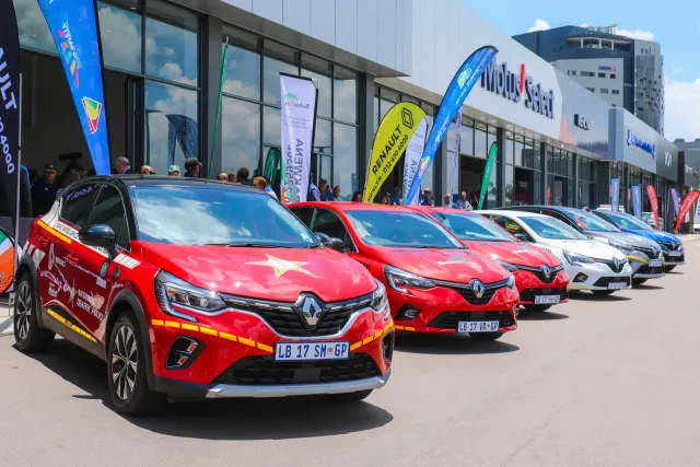 row of Renault vehicles